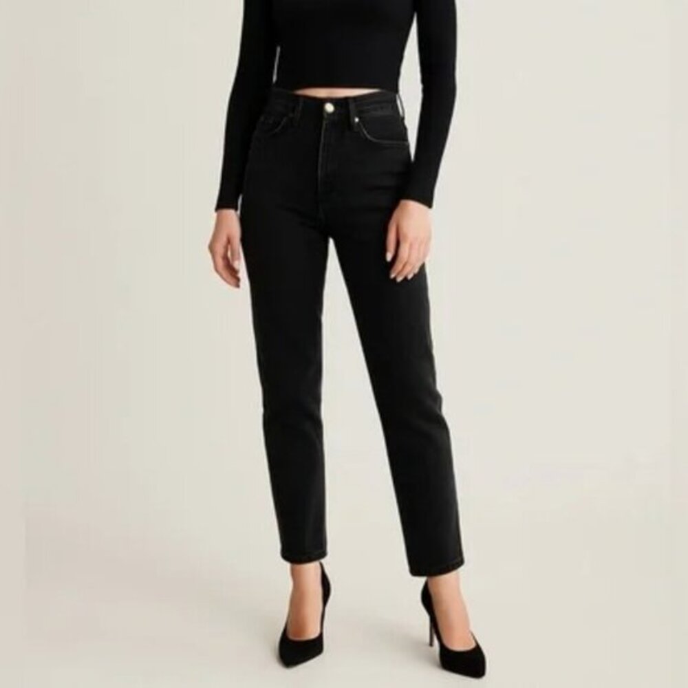 Aritzia Denim Forum Bailey High Rise Boot Jeans Stay‎ Black Size 25 Women’s 26L